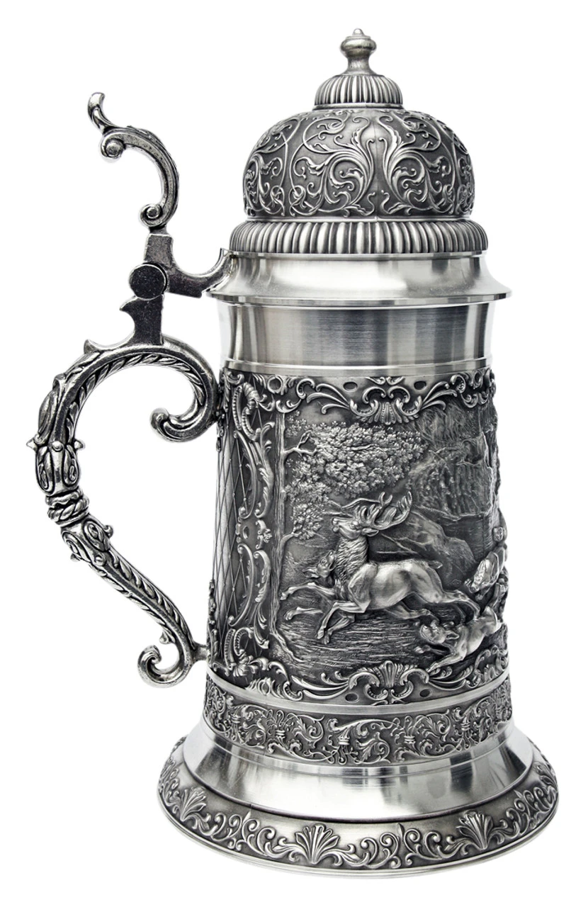 Giant Parforce Hunting Pewter Beer Stein - Image 3