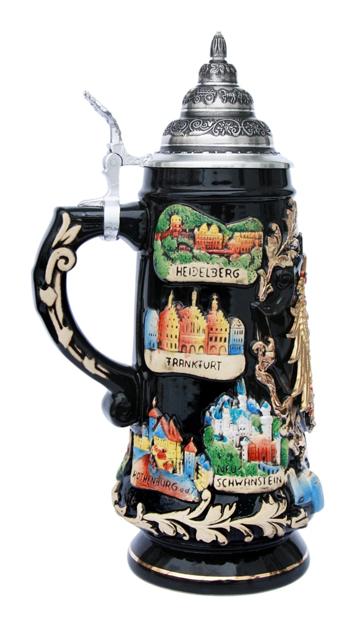 Gold Eagle Deutschland Panorama Beer Stein - Image 2
