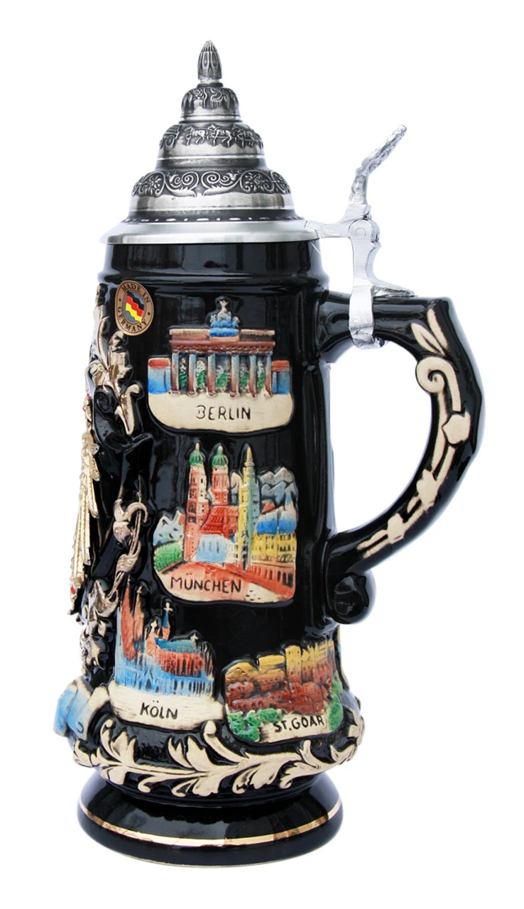 Gold Eagle Deutschland Panorama Beer Stein - Image 3