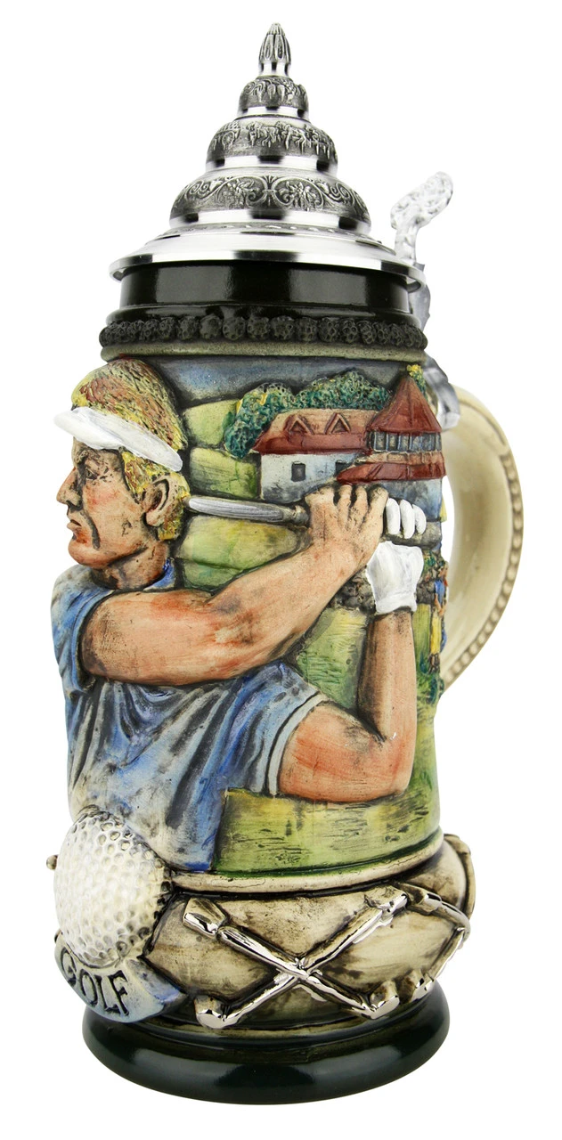 Golfer German Beer Stein 3 Golfer German Beer Stein - Image 3