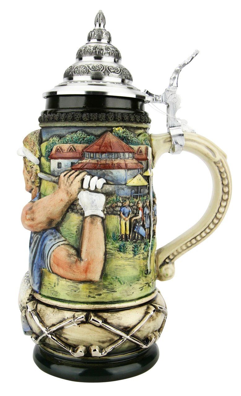 Golfer German Beer Stein 4 Golfer German Beer Stein - Image 4