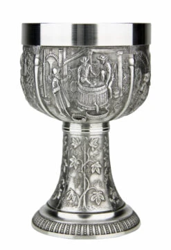 Grape Harvest Pewter Wine Chalice -German Beer Steins Sales Store Grape Harvest Pewter Wine Chalice AS60019 Side2 SM 90779.1511126266