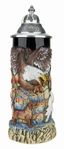 Griffin German Beer Stein 11 Griffin German Beer Stein -German Beer Steins Sales Store Griffon Beer Stein KT4001BZ FNT SM 37604.1495579860