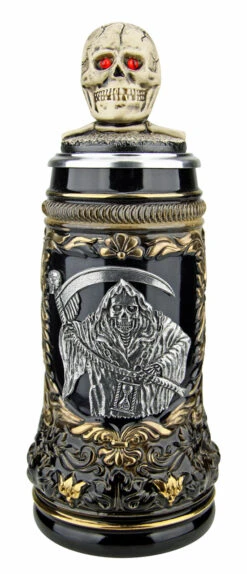 Grimm Reaper Beer Stein With Skull Lid