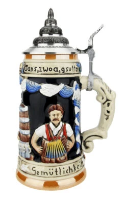 Gruss Von Oktoberfest Prosit Beer Stein 8 Gruss Von Oktoberfest Prosit Beer Stein -German Beer Steins Sales Store Gruss von Oktoberfest Prosit Beer Stein K009BL RS SM 25006.1618339254