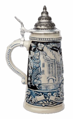 Hofbrauhaus Munich Brewery Beer Stein Cobalt -German Beer Steins Sales Store Hofbraeuhaus Munich Brewery Beer Stein Cobalt K1019SGHB LS SM 64943.1395859827