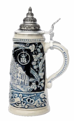 Hofbrauhaus Munich Brewery Beer Stein Cobalt
