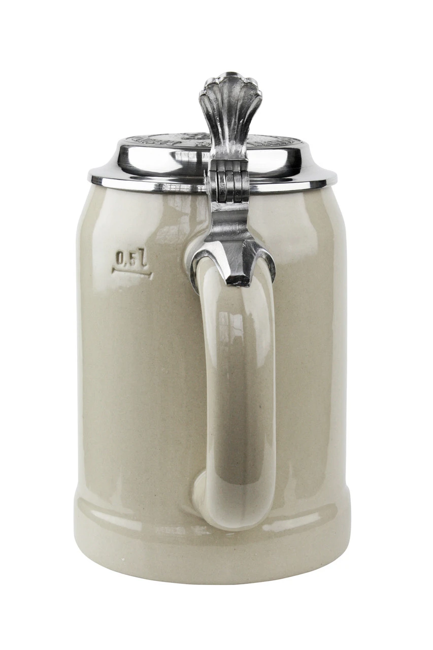 Hofbrauhaus 0.5 Liter Stoneware Beer Stein With HB Lid - Image 3