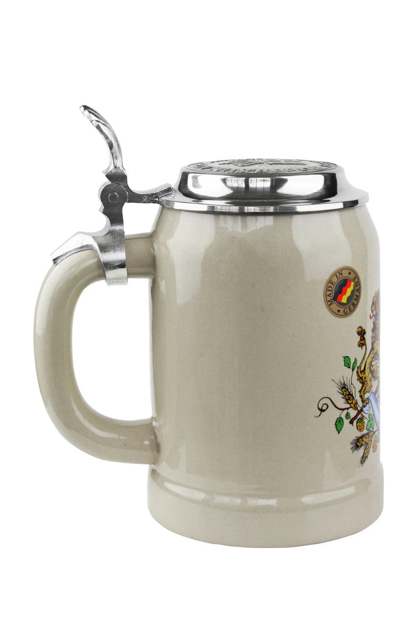 Hofbrauhaus 0.5 Liter Stoneware Beer Stein With HB Lid - Image 2