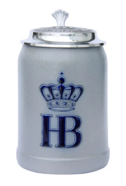 Hofbrauhaus HB 0.5 Liter Salt Glaze Stoneware Beer Stein