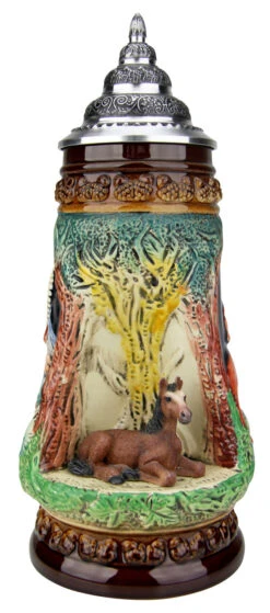 Horse Wildlife Grotto Beer Stein