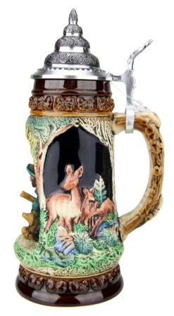 Hunter With Dog Wildlife Grotto Beer Stein 7 Hunter With Dog Wildlife Grotto Beer Stein -German Beer Steins Sales Store Hunter with Dog Wildlife Grotto Beer Stein K335BJ RS SM 53827.1547158735