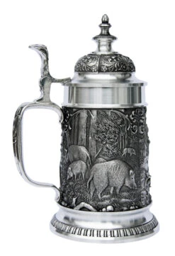 Hunters Pewter Beer Stein 9 Hunters Pewter Beer Stein -German Beer Steins Sales Store Hunters Pewter Beer Stein DN8675SZ LS SM 14486.1398609425