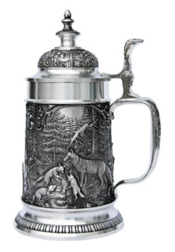 Hunters Pewter Beer Stein 7 Hunters Pewter Beer Stein -German Beer Steins Sales Store Hunters Pewter Beer Stein DN8675SZ RS SM 10178.1398609429