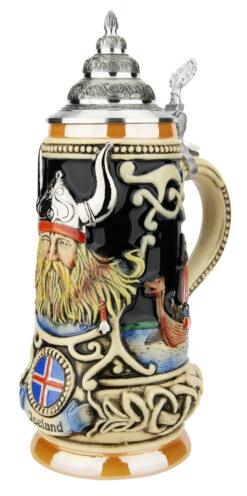 Iceland Viking Beer Stein -German Beer Steins Sales Store Iceland Viking Beer Stein K303VIC RA SM 83196.1623270600