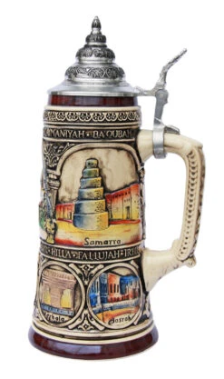 Iraqi Freedom Commemorative Beer Stein -German Beer Steins Sales Store Iraqi Freedom Commemorative Beer Stein K2049B RS SM 30719.1395936184