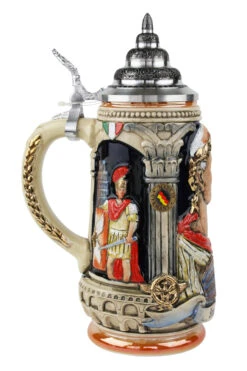 Italian Emperor Imperator Caeser Beer Stein -German Beer Steins Sales Store Italian Imperator Beer Stein K313I LS SM 61588.1458158868