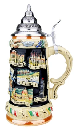 Italy Panorama Beer Stein -German Beer Steins Sales Store Italy Panorama Beer Stein K309I RS SM 79099.1511751875