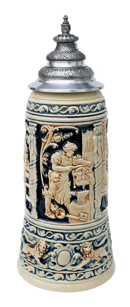 King Limitaet 2002 | Medieval Professions Antique Style Beer Stein 1 King Limitaet 2002 | Medieval Professions Antique Style Beer Stein