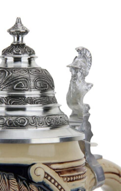 King Limitaet 2009 | Peter Duemler Minerva Antique Style Beer Stein 15 King Limitaet 2009 | Peter Duemler Minerva Antique Style Beer Stein -German Beer Steins Sales Store King Limitaet 2009 Peter Duemler Minerva Handpainted Beer Stein Cobalt K2039E Lid Detail SM 56290.1461701213