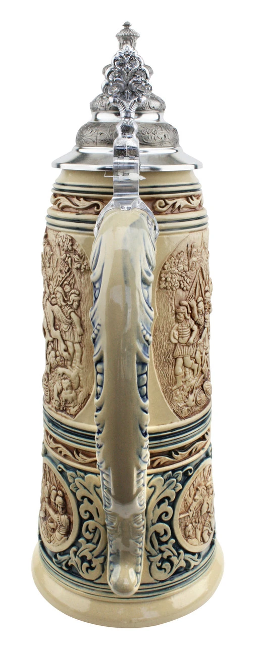 King Limitaet 2016 | Battle Of Teutoburg Forest Antique Style Beer Stein Brown - Image 5