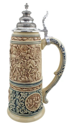 King Limitaet 2016 | Battle Of Teutoburg Forest Antique Style Beer Stein Brown -German Beer Steins Sales Store King Limitaet 2016 Battle of Teutoburg Forest Antique Style Beer Stein K2046E RS SM 97808.1458848500