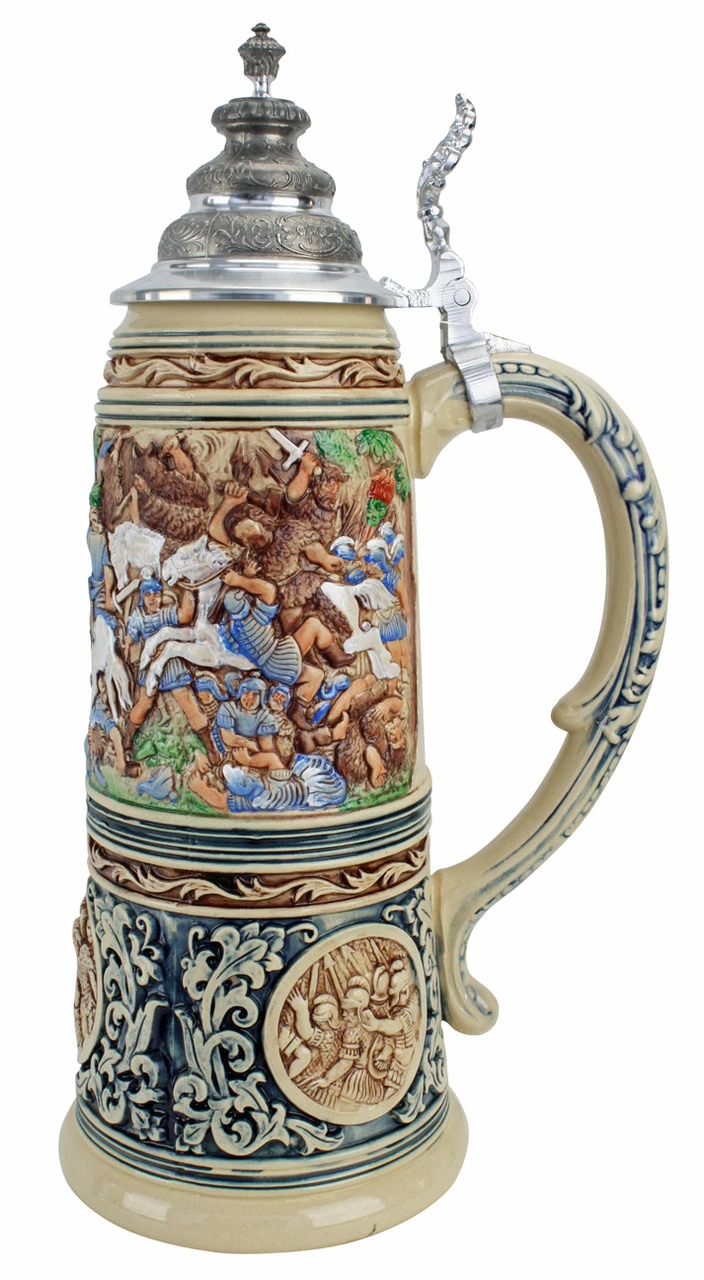 King Limitaet 2016 | Battle Of Teutoburg Forest Handpainted Beer Stein 4 King Limitaet 2016 | Battle Of Teutoburg Forest Handpainted Beer Stein - Image 4