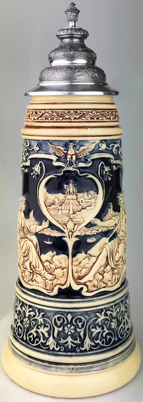 King Limitaet 2021 | Rhein And Mosel River Antique Style Beer Stein