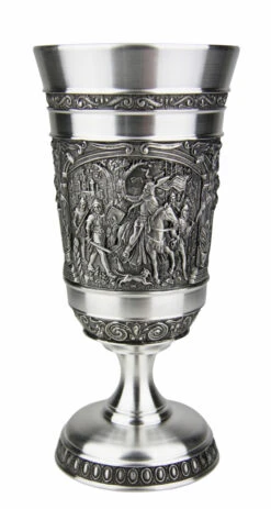 Knights Pewter Wine Goblet