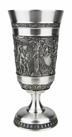 Knights Pewter Wine Goblet -German Beer Steins Sales Store Knights Pewter Wine Cup DN8550Z S3 SM 40400.1541612954