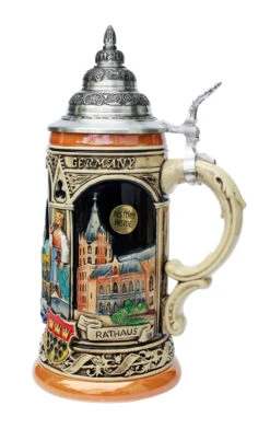 Cologne Koln Cathedral Beer Stein -German Beer Steins Sales Store Koln Cologne Beer Stein K300RH RS SM 91711.1395936422