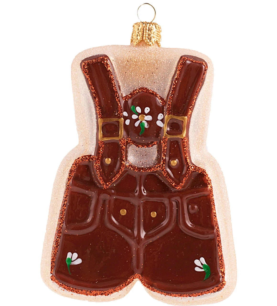 Lederhose Sugar Cookie Glass Christmas Ornament 1 Lederhose Sugar Cookie Glass Christmas Ornament