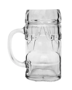 Lederhosen Glass Beer Mug 0.5 Liter -German Beer Steins Sales Store Lederhosen Glass Beer Mug 0.5 Liter GS200005 Back SM 63233.1433346949