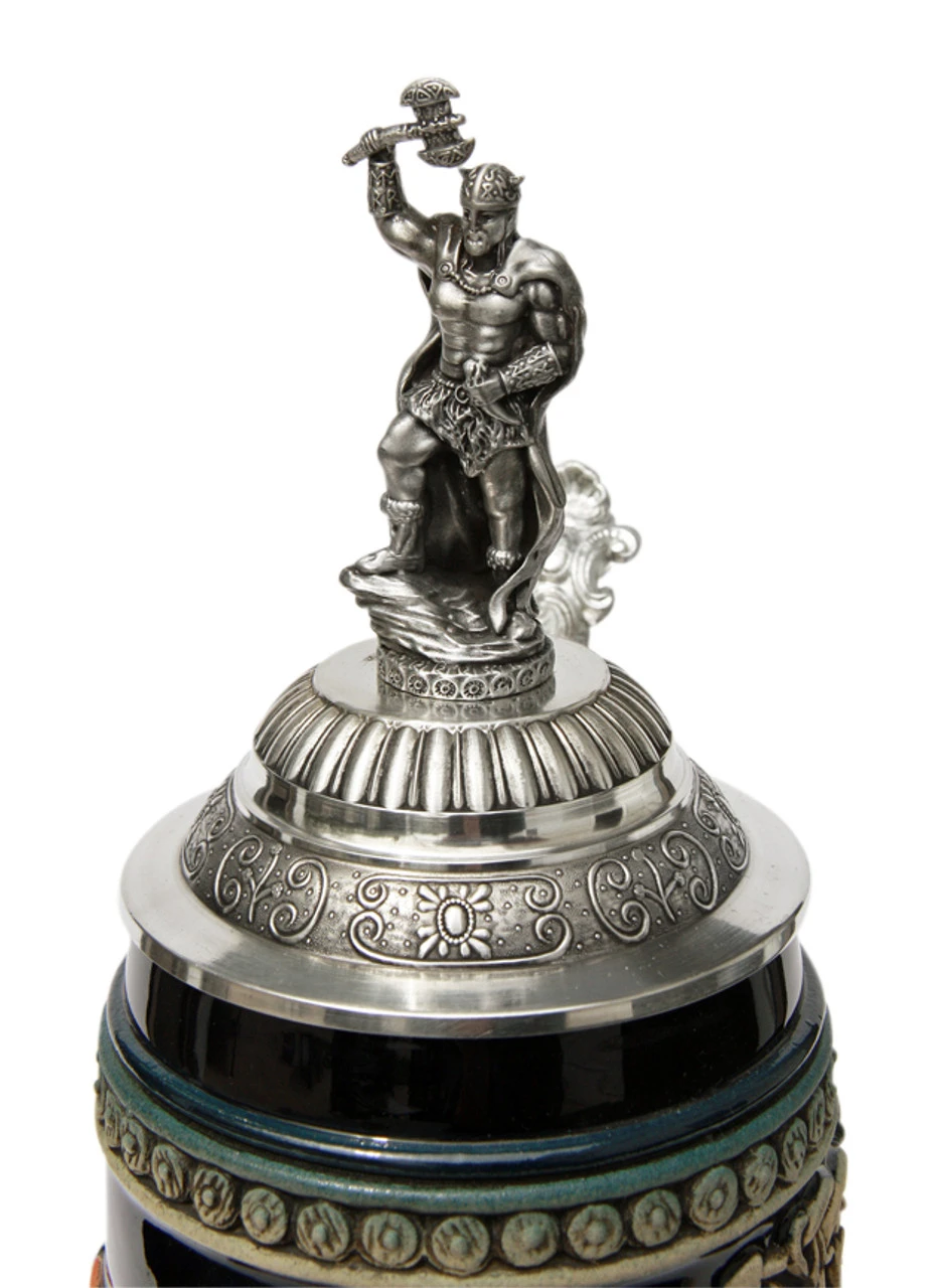 Leif Erikssen Viking Beer Stein With Viking Lid - Image 2