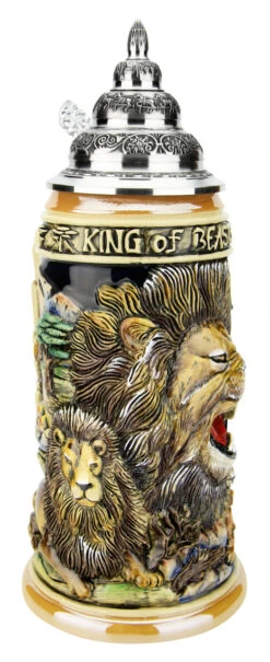 Lion King Of Beasts Beer Stein 11 Lion King Of Beasts Beer Stein -German Beer Steins Sales Store Lion King of Beasts Beer Stein K959 LA SM 01222.1586812542