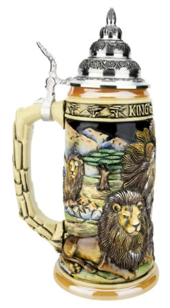 Lion King Of Beasts Beer Stein 10 Lion King Of Beasts Beer Stein -German Beer Steins Sales Store Lion King of Beasts Beer Stein K959 LS SM 97312.1586812528