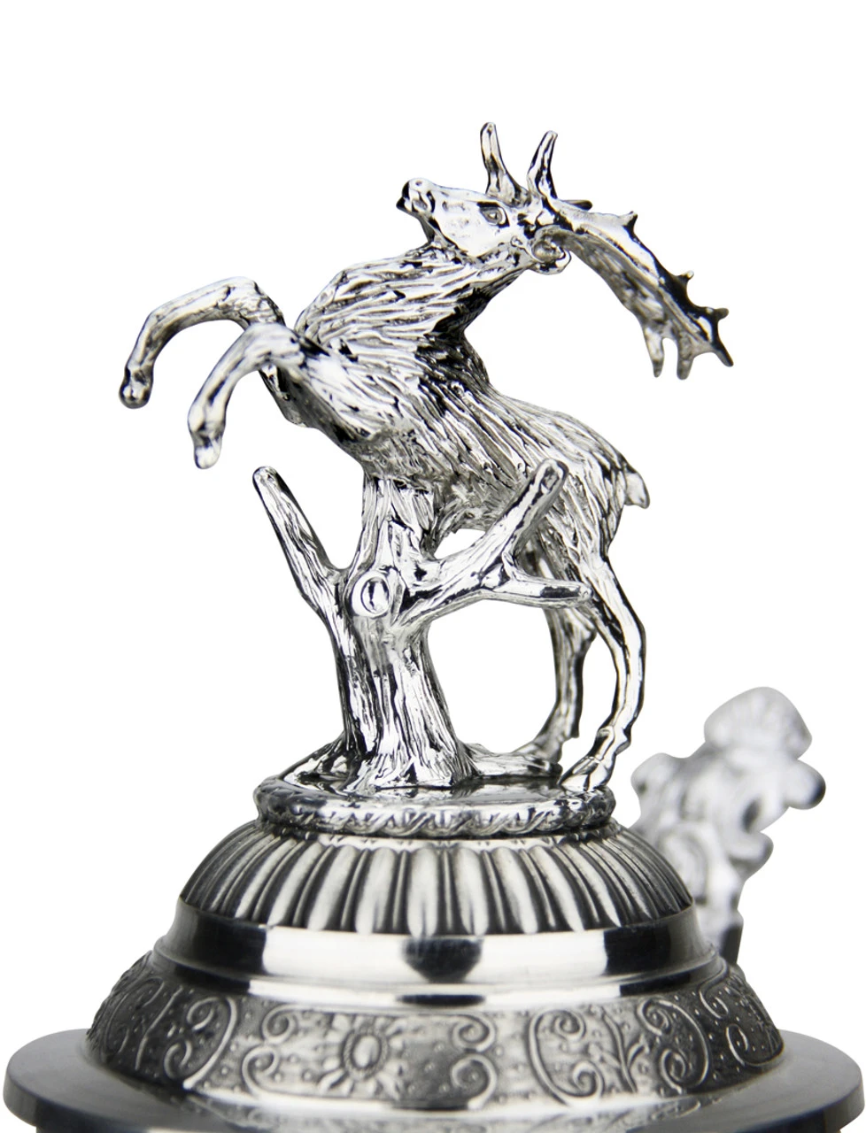 Lord Of Crystal Red German Beer Stein | 3D Stag Lid - Image 5