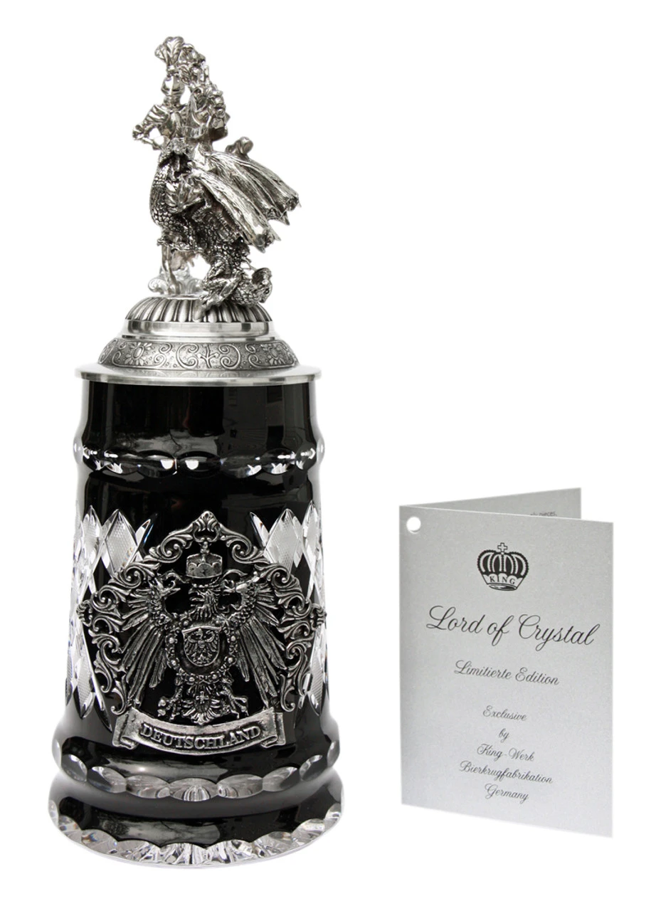 Lord Of Crystal St. George The Dragon Slayer German Beer Stein - Image 3
