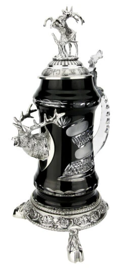Lord Of Crystal Stag German Beer Stein Black | 3D Stag Lid | Hoof Feet 17 Lord Of Crystal Stag German Beer Stein Black | 3D Stag Lid | Hoof Feet -German Beer Steins Sales Store Lord of Crystal Stag German Beer Stein Black 3D Stag Lid Hoof Feet K6004SZFHH RA SM 58921.1586723550