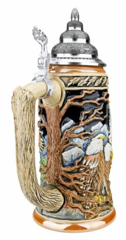 Majestic Eagle Beer Stein -German Beer Steins Sales Store Majestic Eagle Beer Stein K958 Back SM 75093.1527115318