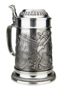 Marksman Pewter Beer Stein -German Beer Steins Sales Store Marksman Pewter Beer Stein DN8665Z LA SM 01194.1511080322