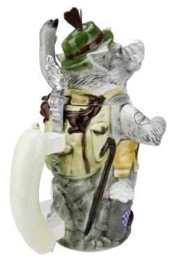 Max The Bavarian Boar Stein -German Beer Steins Sales Store Max the Bavarian Boar Stein K8003 BackA SM 83901.1516918975