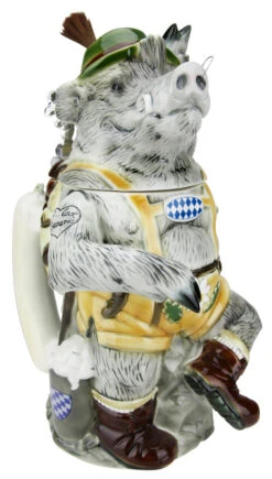 Max The Bavarian Boar Stein -German Beer Steins Sales Store Max the Bavarian Boar Stein K8003 LA SM 82421.1516918975
