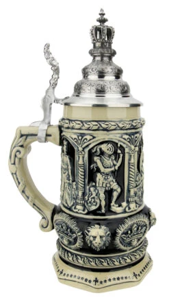 Medieval Holy Roman Emperor Beer Stein Cobalt With Crown Lid 11 Medieval Holy Roman Emperor Beer Stein Cobalt With Crown Lid -German Beer Steins Sales Store Medieval Holy Roman Emperor Beer Stein Cobalt with Crown Lid KT337EK LS SM 88507.1618859011