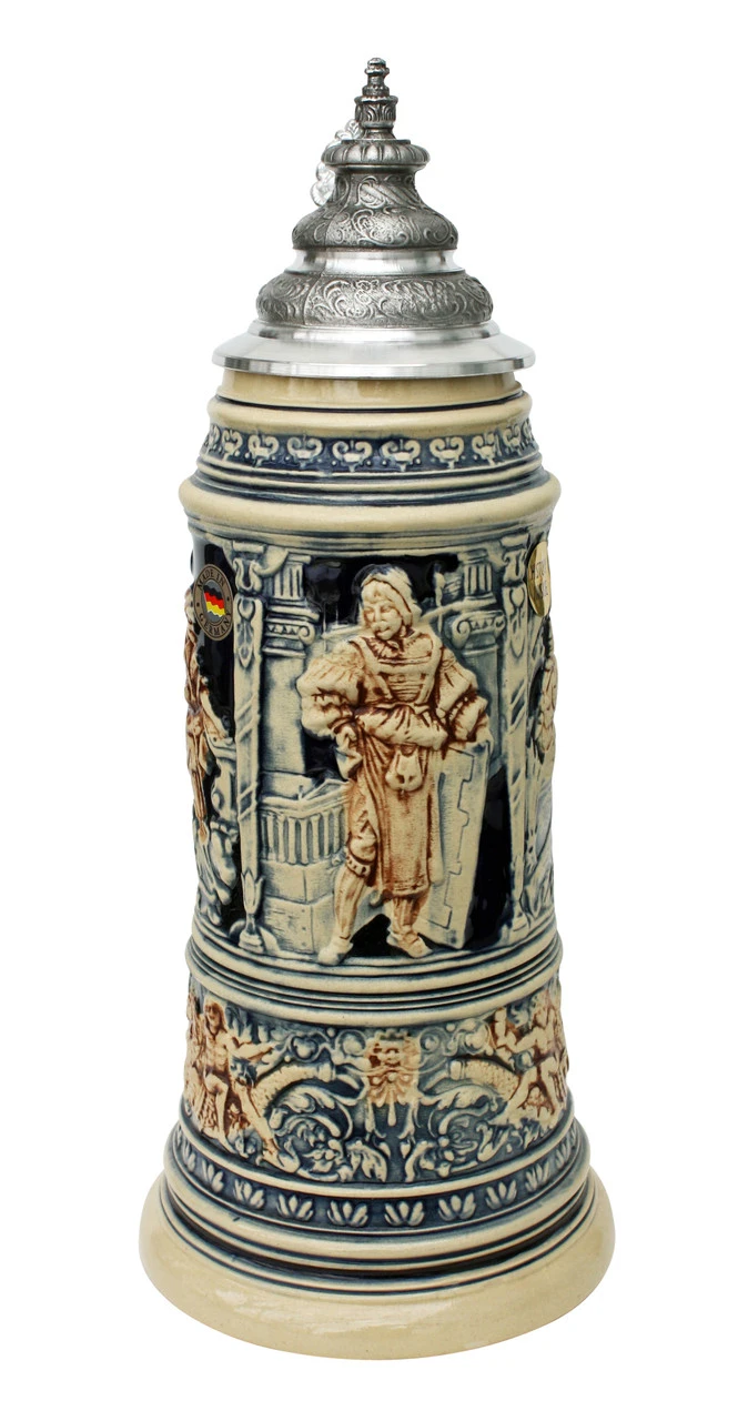 King Limitaet 2007 | Medieval Master Craftsman Antique Style Beer Stein 1 King Limitaet 2007 | Medieval Master Craftsman Antique Style Beer Stein