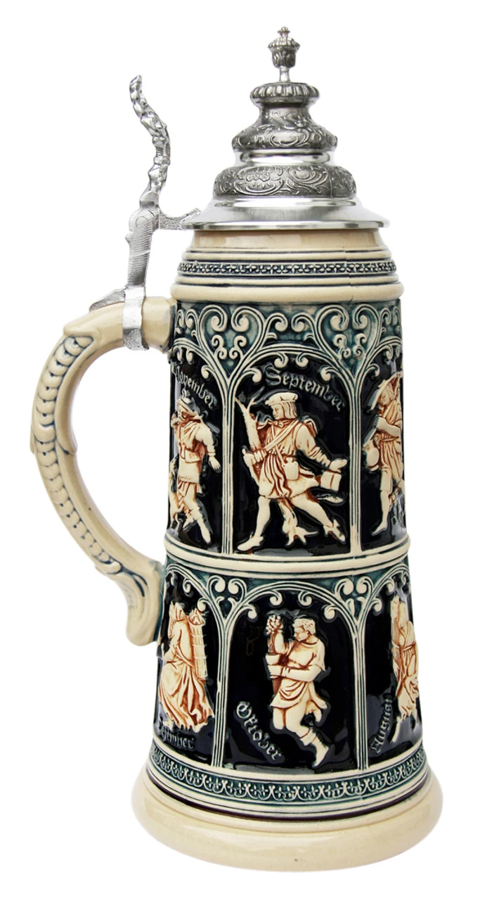 King Limitaet 2015 | Medieval Months Antique Style Beer Stein 1 King Limitaet 2015 | Medieval Months Antique Style Beer Stein