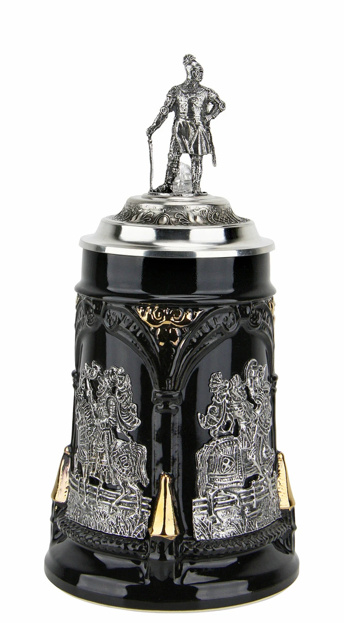 Medieval Tournament Beer Stein | Knight Lid 2 Medieval Tournament Beer Stein | Knight Lid - Image 2
