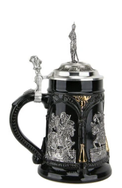 Medieval Tournament Beer Stein | Knight Lid 10 Medieval Tournament Beer Stein | Knight Lid -German Beer Steins Sales Store Medieval Tournament Beer Stein Knight Lid KT6001SR LS SM 77388.1461697990