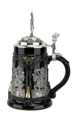 Medieval Tournament Beer Stein | Knight Lid 12 Medieval Tournament Beer Stein | Knight Lid -German Beer Steins Sales Store Medieval Tournament Beer Stein Knight Lid KT6001SR RS SM 32977.1461697974