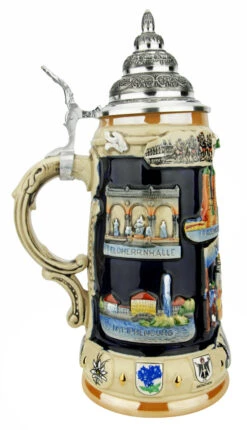 Munich Bavaria Souvenir Beer Stein -German Beer Steins Sales Store Munich Bavaria Souvenir Beer Stein K309M LS SM 94035.1649867186